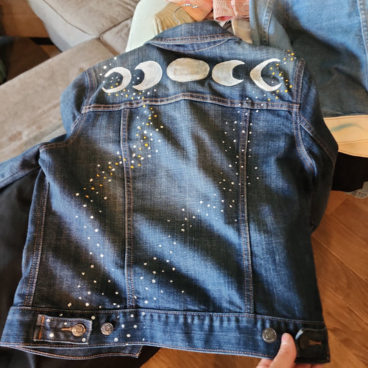 Upcycled jean jacket