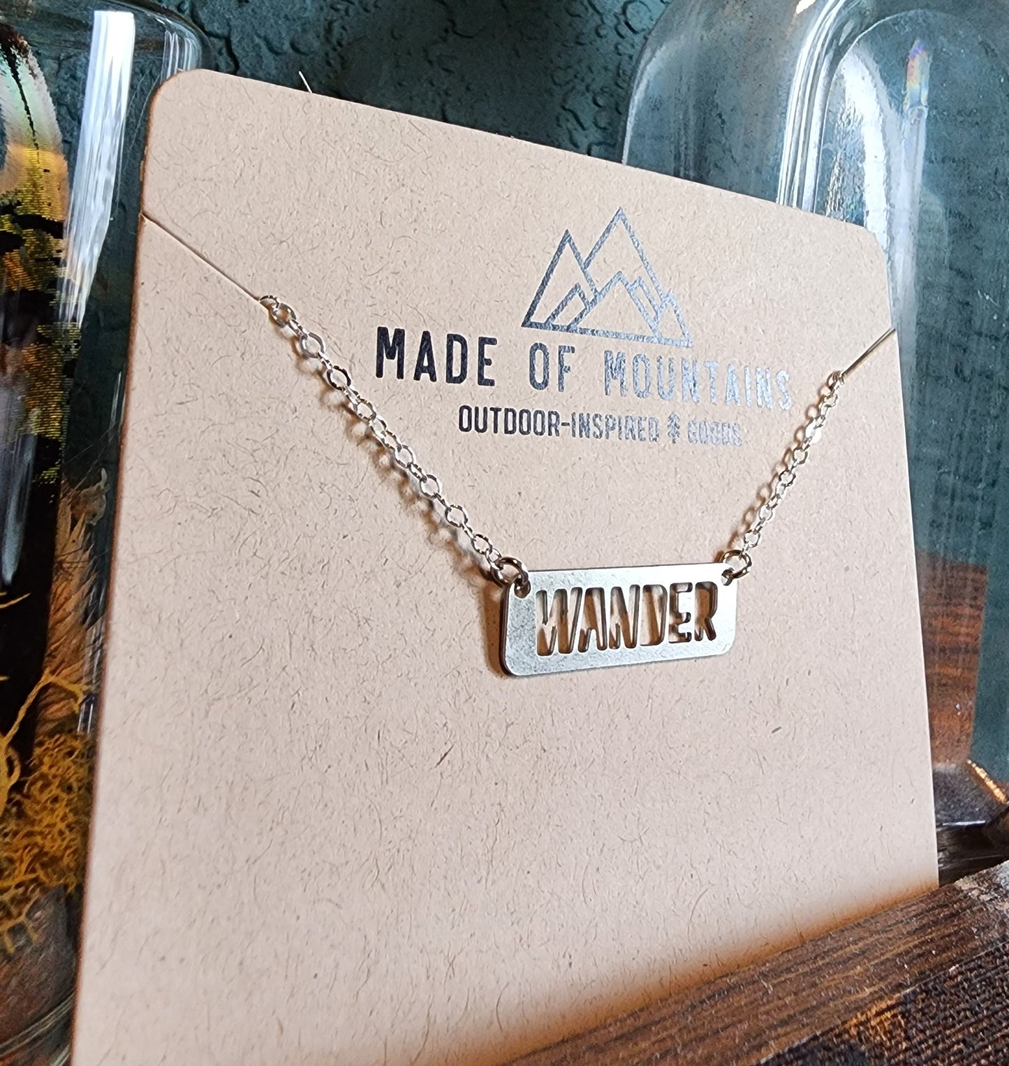 Wander Bar Necklace - Silver