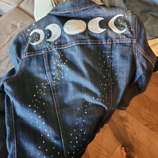 Upcycled jean jacket