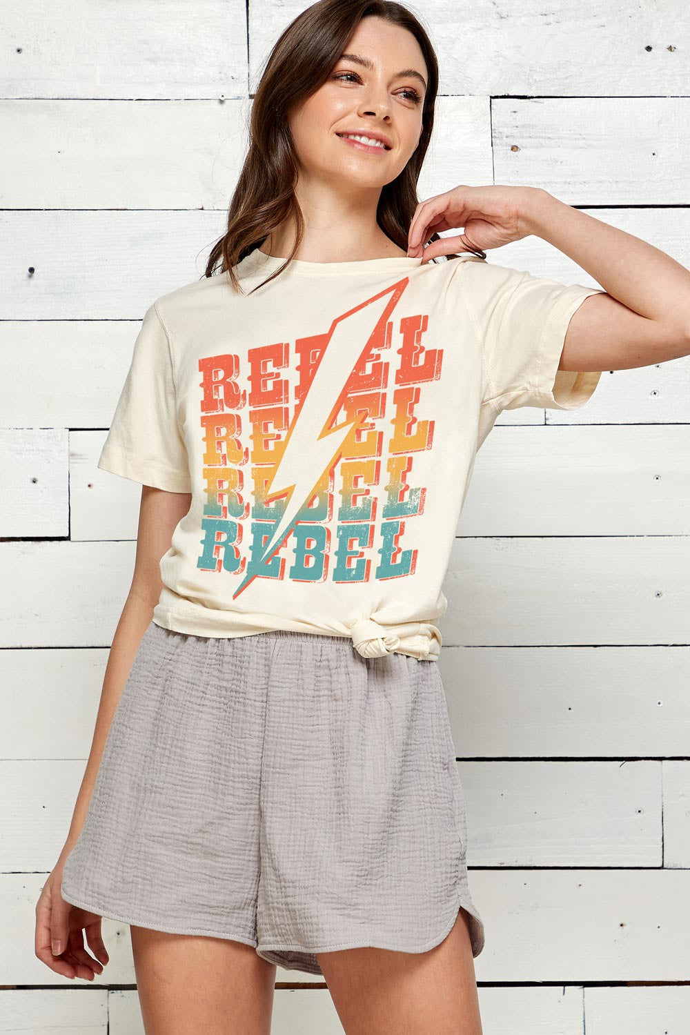 Rebel Rocker Style Rebel Rock N Roll Graphic Tee – Fateful Grace Boutique